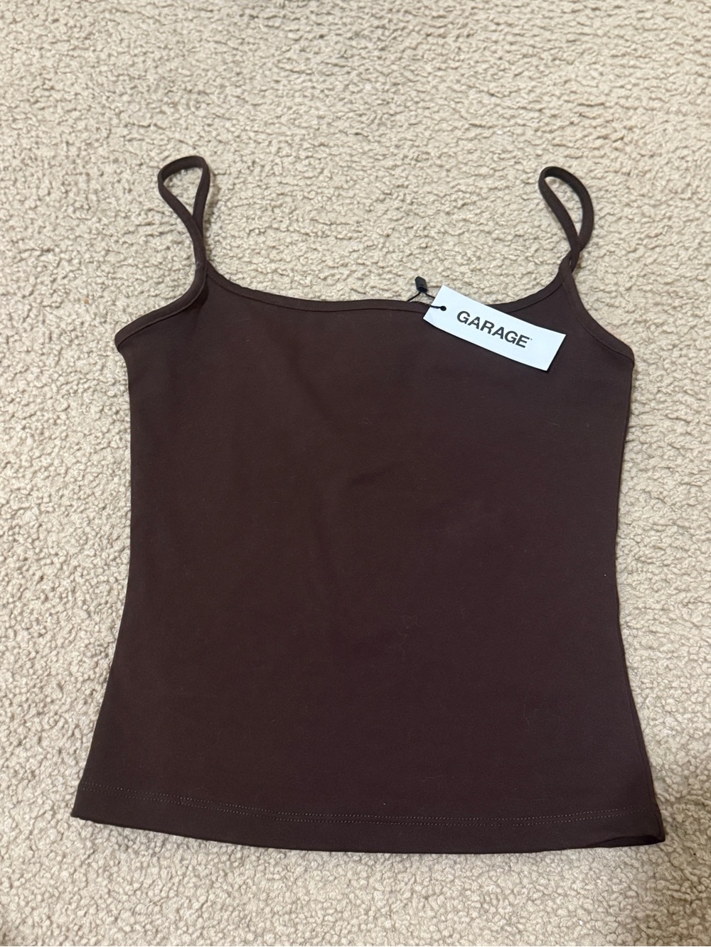 Garage Women’s Brown Spaghetti Strap Tank Top